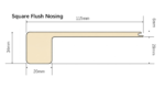 Square Flush Nosing 6mm - Image 2
