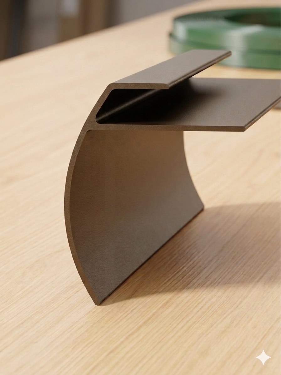 NosingLVT650-Titanium Gold-0 LVT Aluminium Stair Nosing (6.5mm) Titanium Gold - Image 1