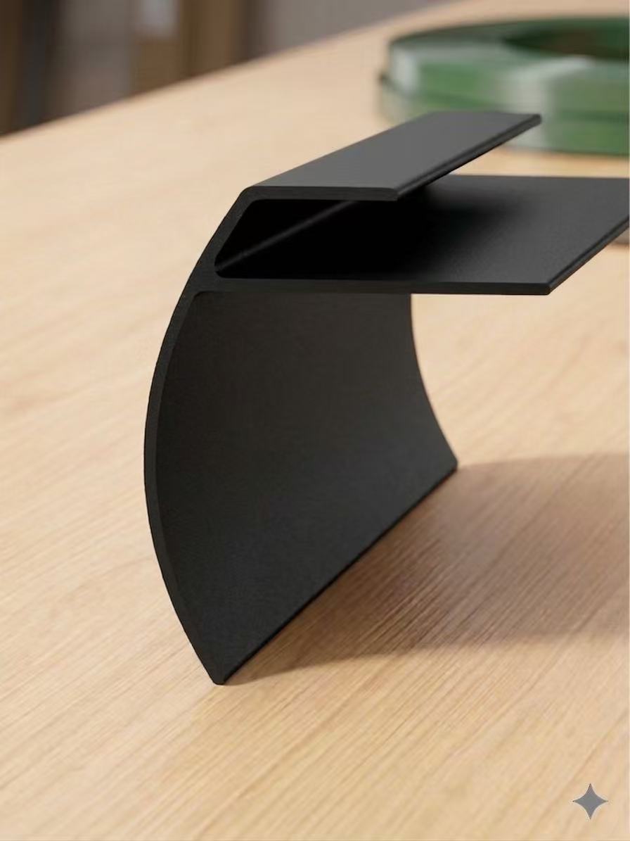 NosingLVT700-Obsidian-matt-0 LVT Aluminium Stair Nosing (7mm) Obsidian Matt - Image 1