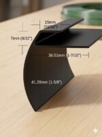 LVT Aluminium Stair Nosing (7mm) Obsidian Matt - Image 2