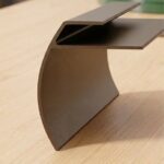 LVT Aluminium Stair Nosing (7mm) Titanium Gold